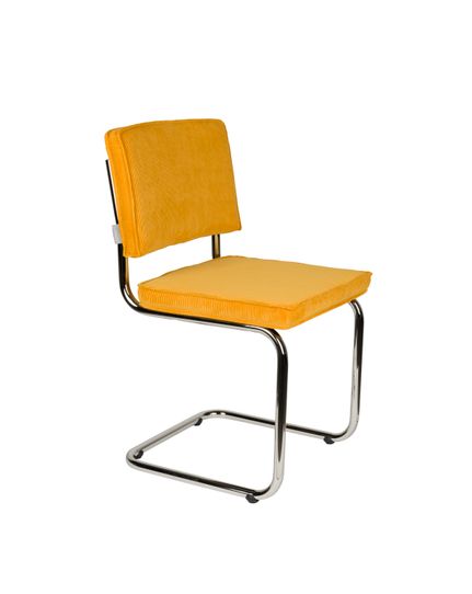 Ridge Rib Chair chromed Front Side