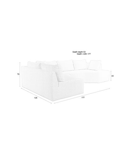 Prosper sofa  Dimensional Drawings