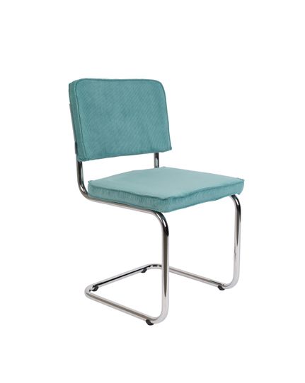 Ridge Rib Chair chromed Front Side