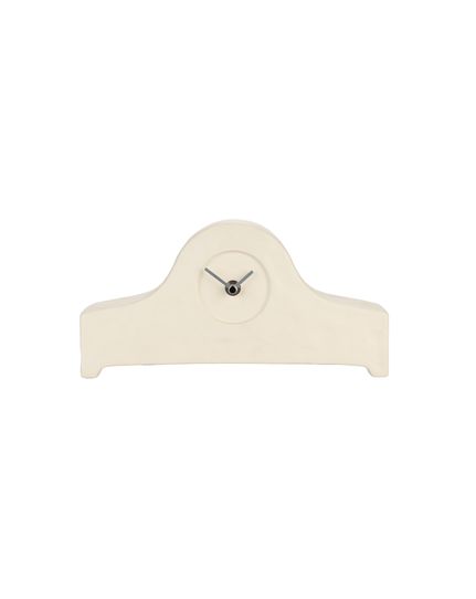 Grandma clock white ceramic Front