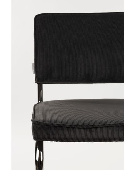 Ridge Rib Chair chromed Front Side