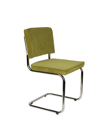 Ridge Rib Chair chromed Front Side