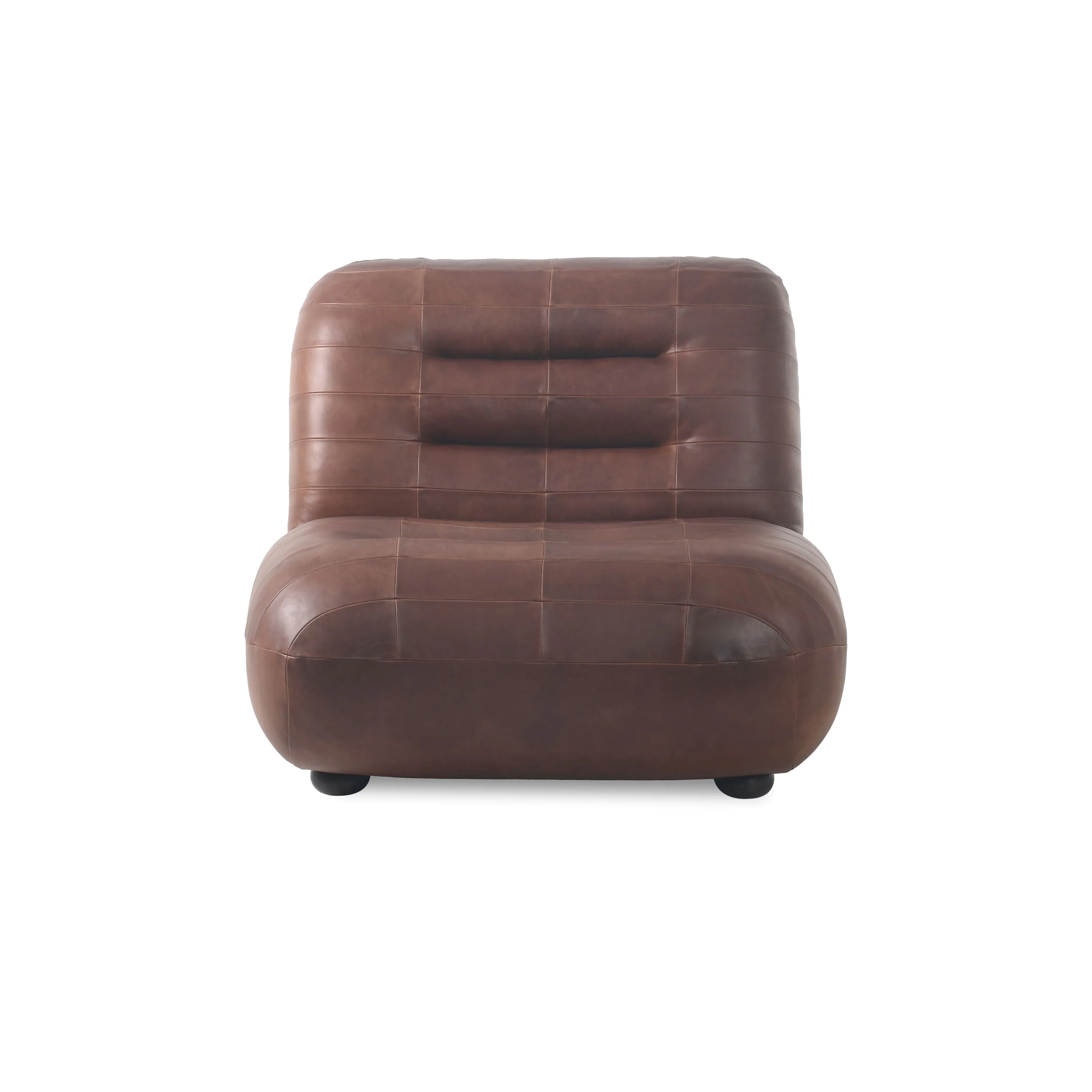 Wyatt Lounge Chair Wax Leather Chocolate | Zuiver