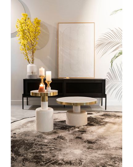 Glam side table Front Side