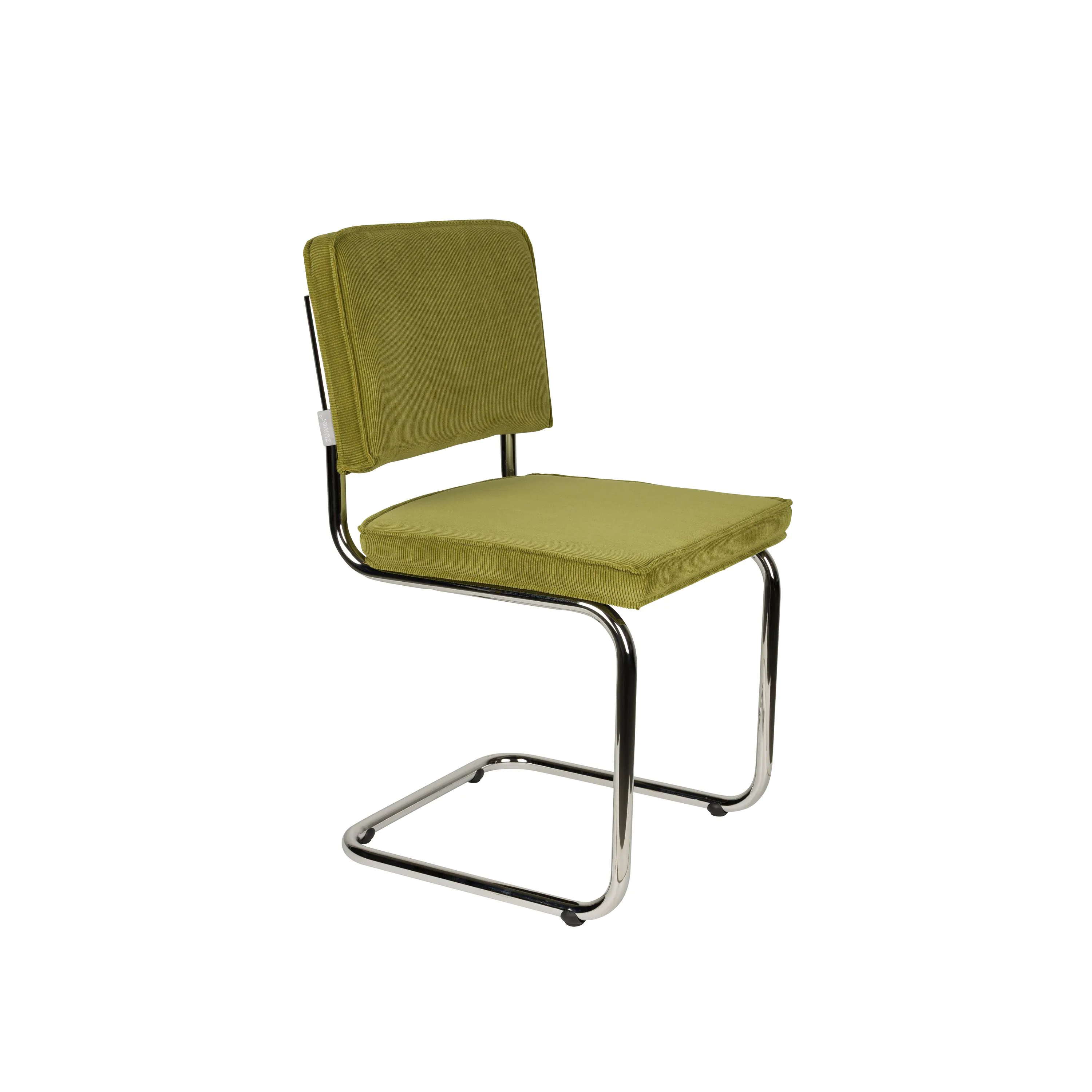 Groene Ridge Rib eetkamerstoel | Zuiver