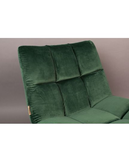 Bar lounge chair velvet Front Side
