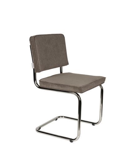 Ridge Rib Chair chromed Front Side