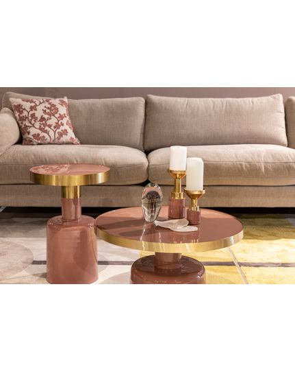 Glam side table Front Side