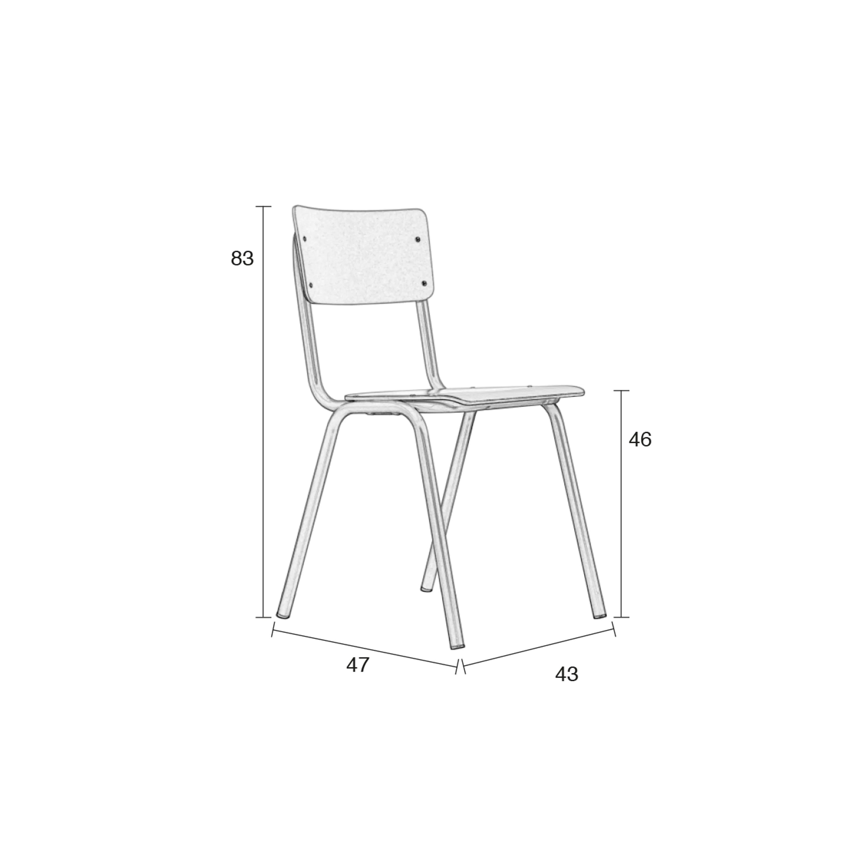 Back To School HPL Chair White | Zuiver