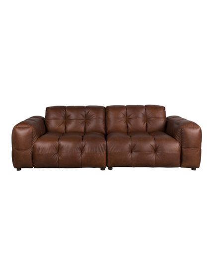 Hackman sofa 3 seater leather Front