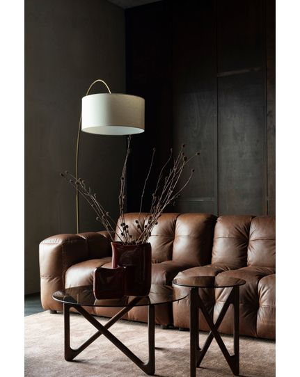 Hackman sofa 3 seater leather Front