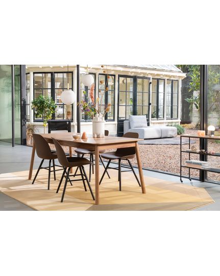 Glimps dining table walnut Front Side