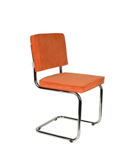 Ridge Rib Chair chromed Front Side