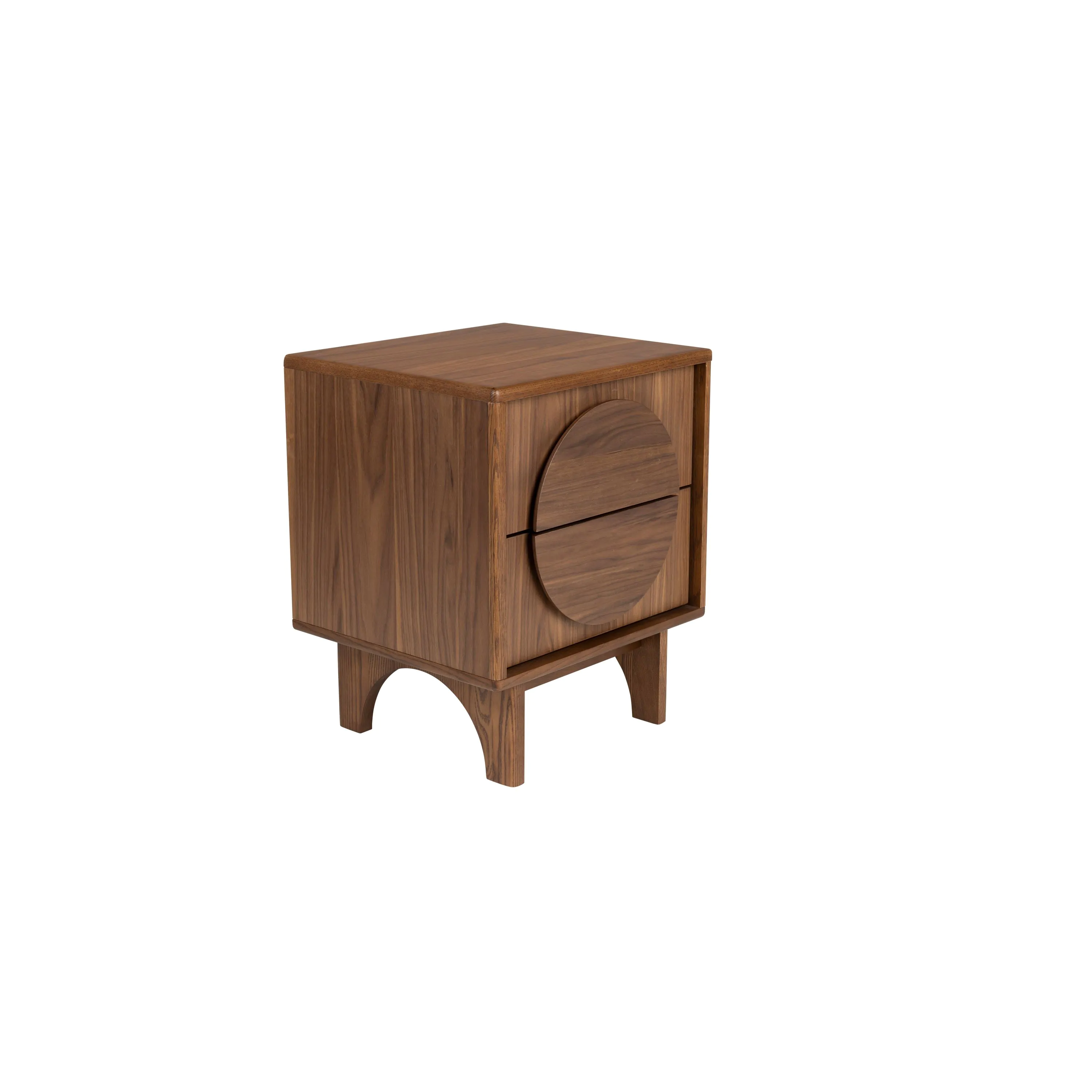 Groove Side Table / Bedstand Walnut | Zuiver