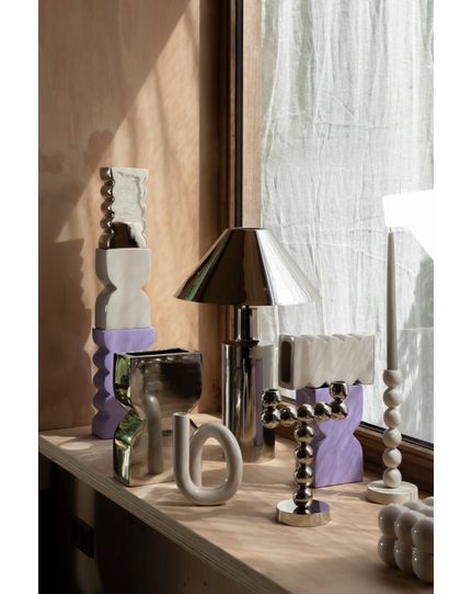 Bubbles one candle holder Front