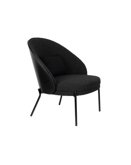 Rodin boucle lounge chair Front Side