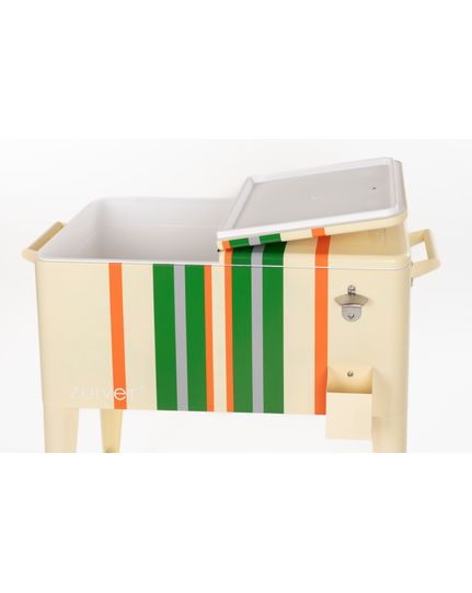 Cooler be Cool stripes lemon Front