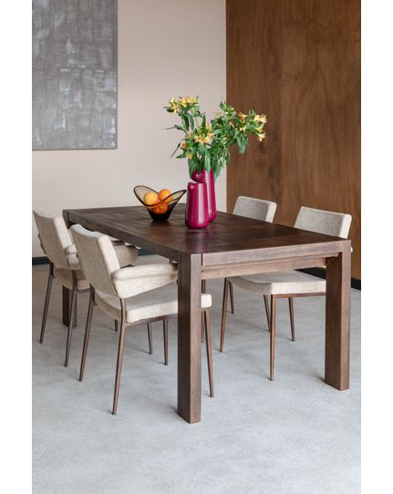 Bruneau dining table Front Side