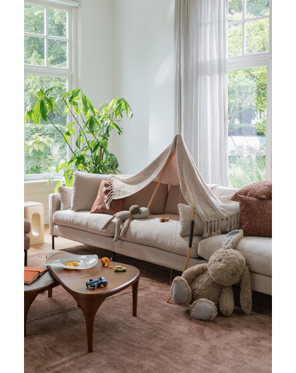 Just Enjoy 5 jaar Textile Corner Sofa Front