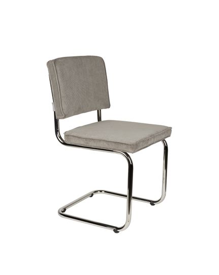 Ridge Rib Chair chromed Front Side