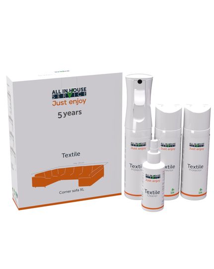 Just Enjoy 5 jaar Textile Corner Sofa XL Front