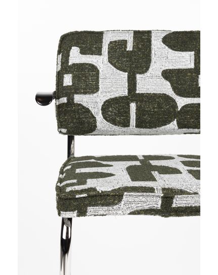 Ridge kink deco symbols armchair