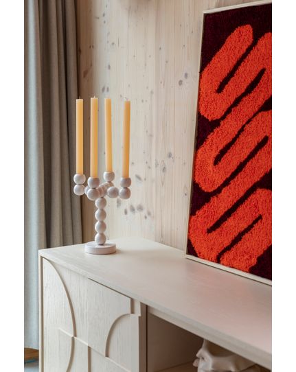 Bubbles Candles Holder Four Shiny Front Side