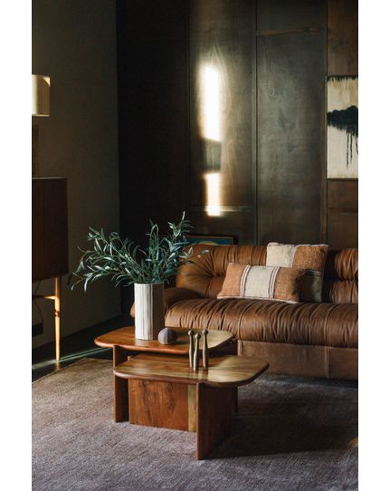 Douglas sofa 3 seater leather wax Front