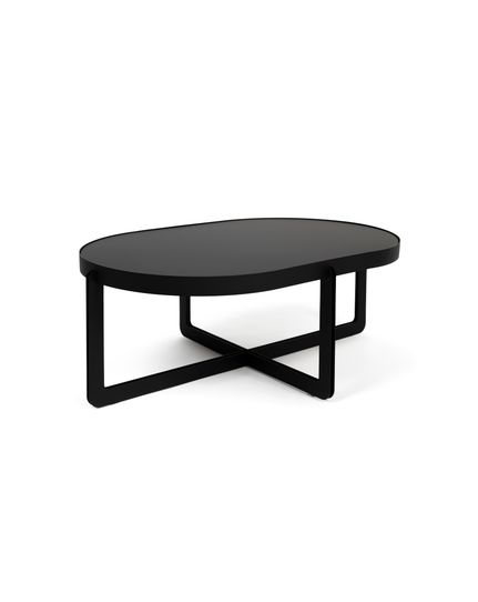 Centre coffee table oval Front Side