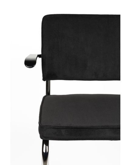 Ridge Rib Chair chromed Front Side