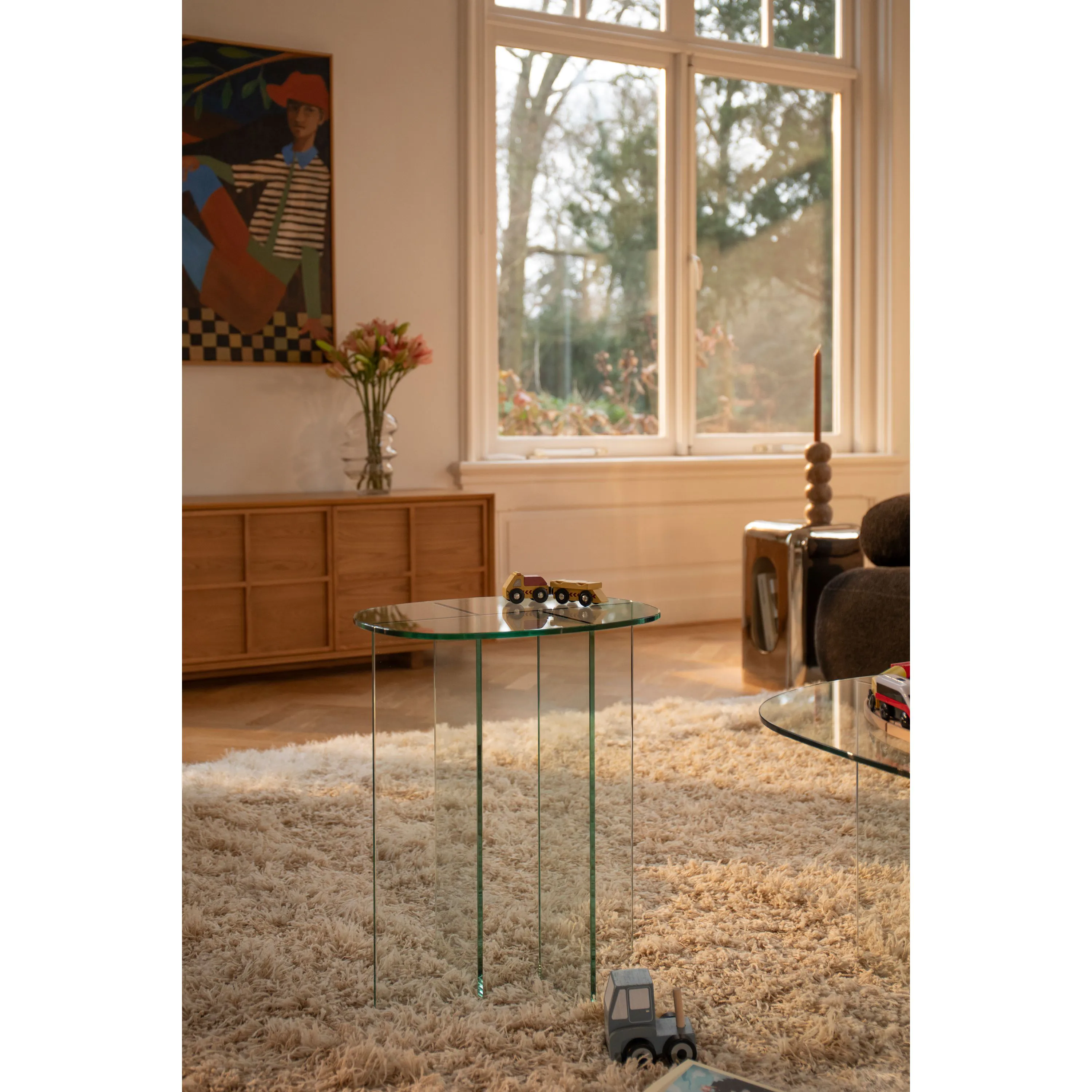 Linea Side Table Transparent | Zuiver