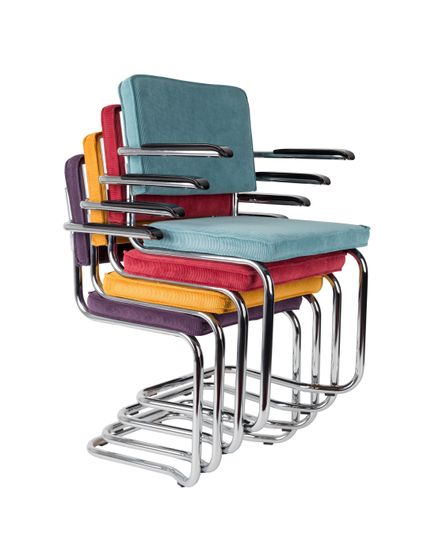 Ridge Kink Rib Armchair Front Side