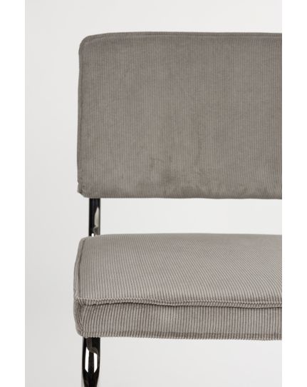 Ridge Rib Chair chromed Front Side