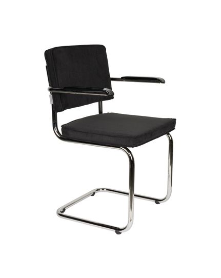 Ridge Rib Chair chromed Front Side