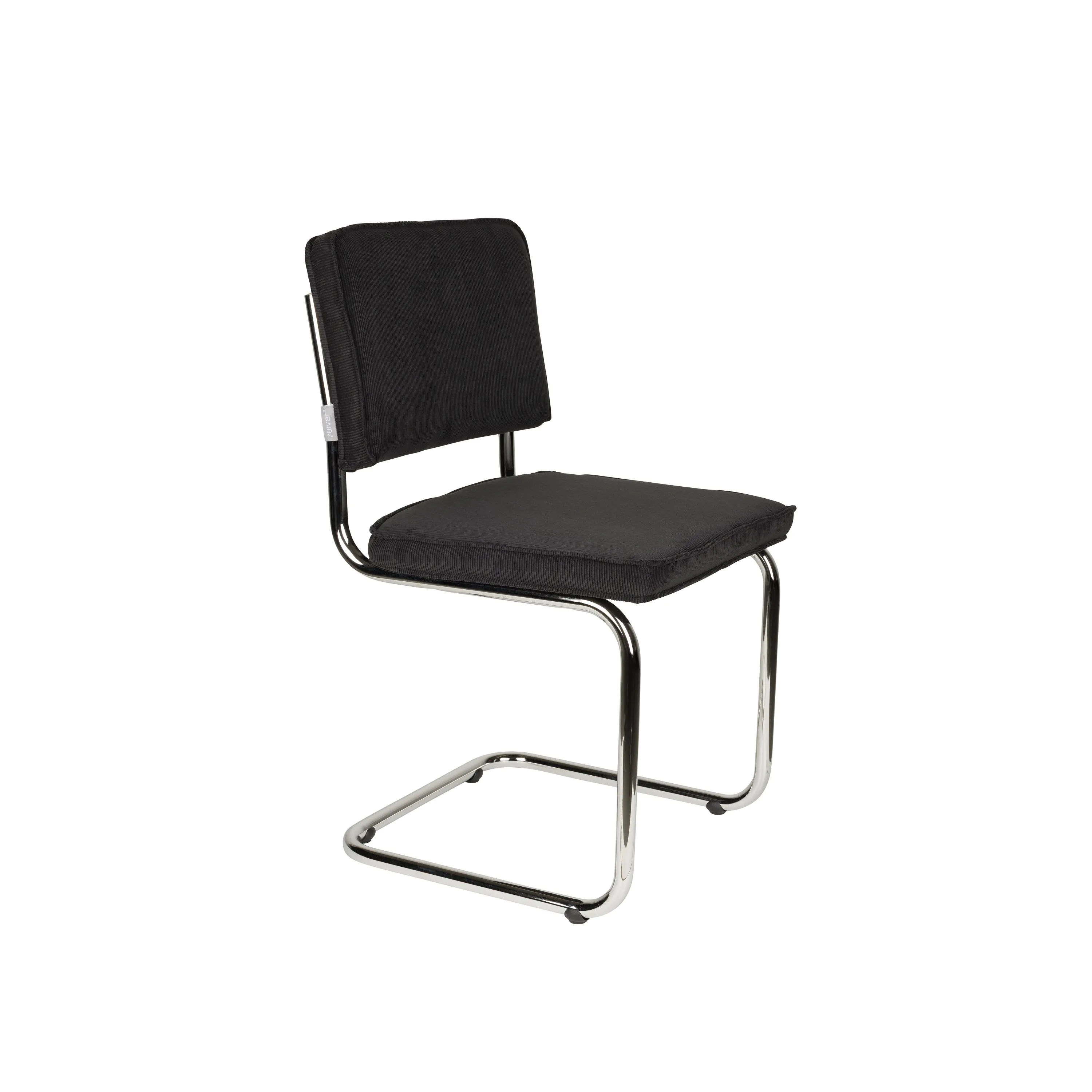 Zwarte Ridge Rib Eetkamerstoel | Zuiver
