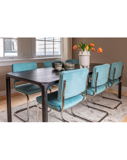 Ridge Rib Chair chromed Front Side