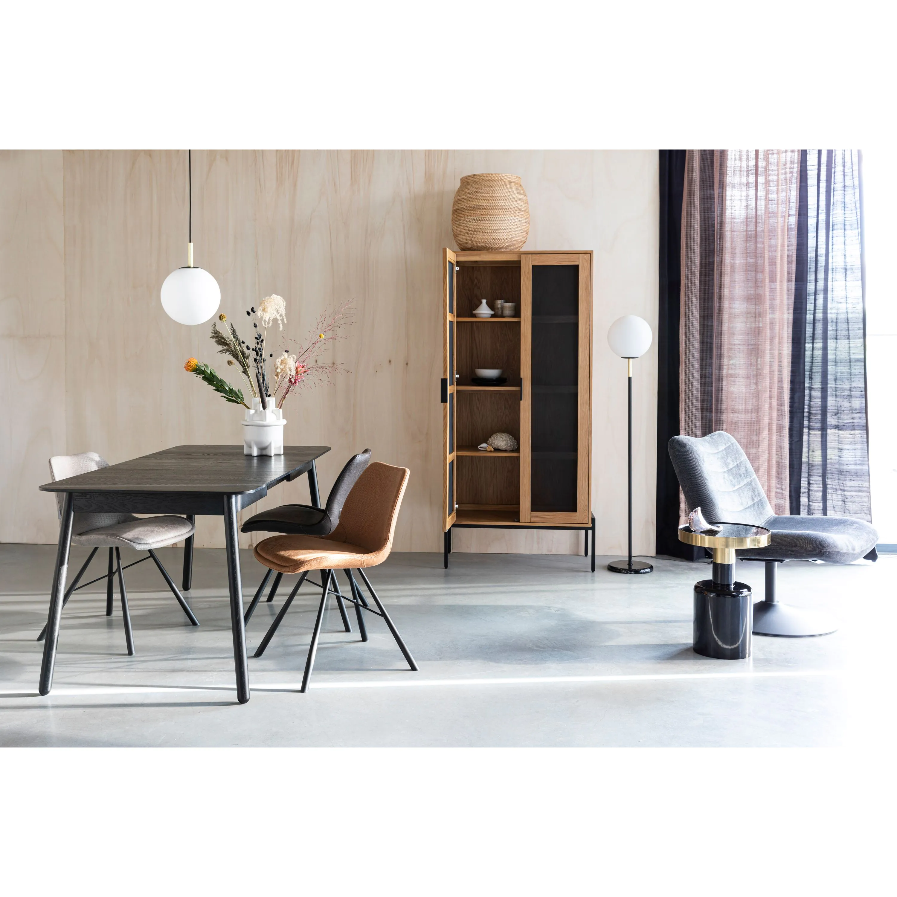 Glimps Table 120/162x80 Black | Zuiver