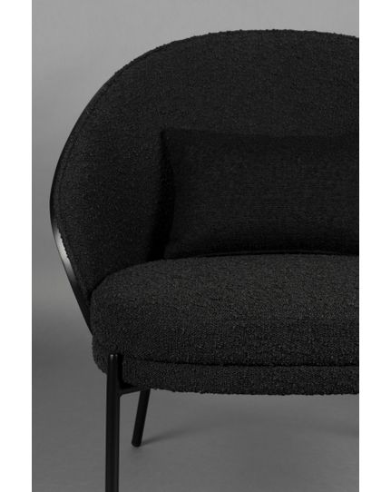 Rodin boucle lounge chair Front Side