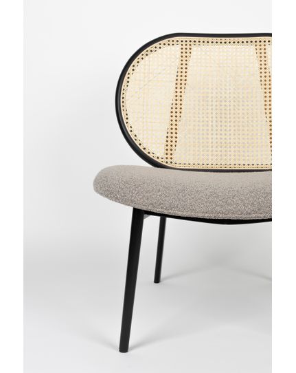 Spike lounge chair boucle Front Side