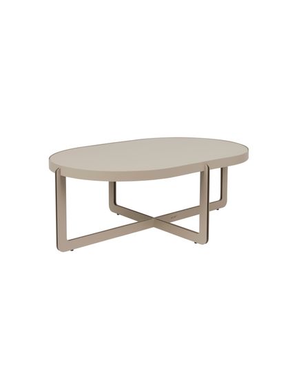 Centre coffee table oval Front Side