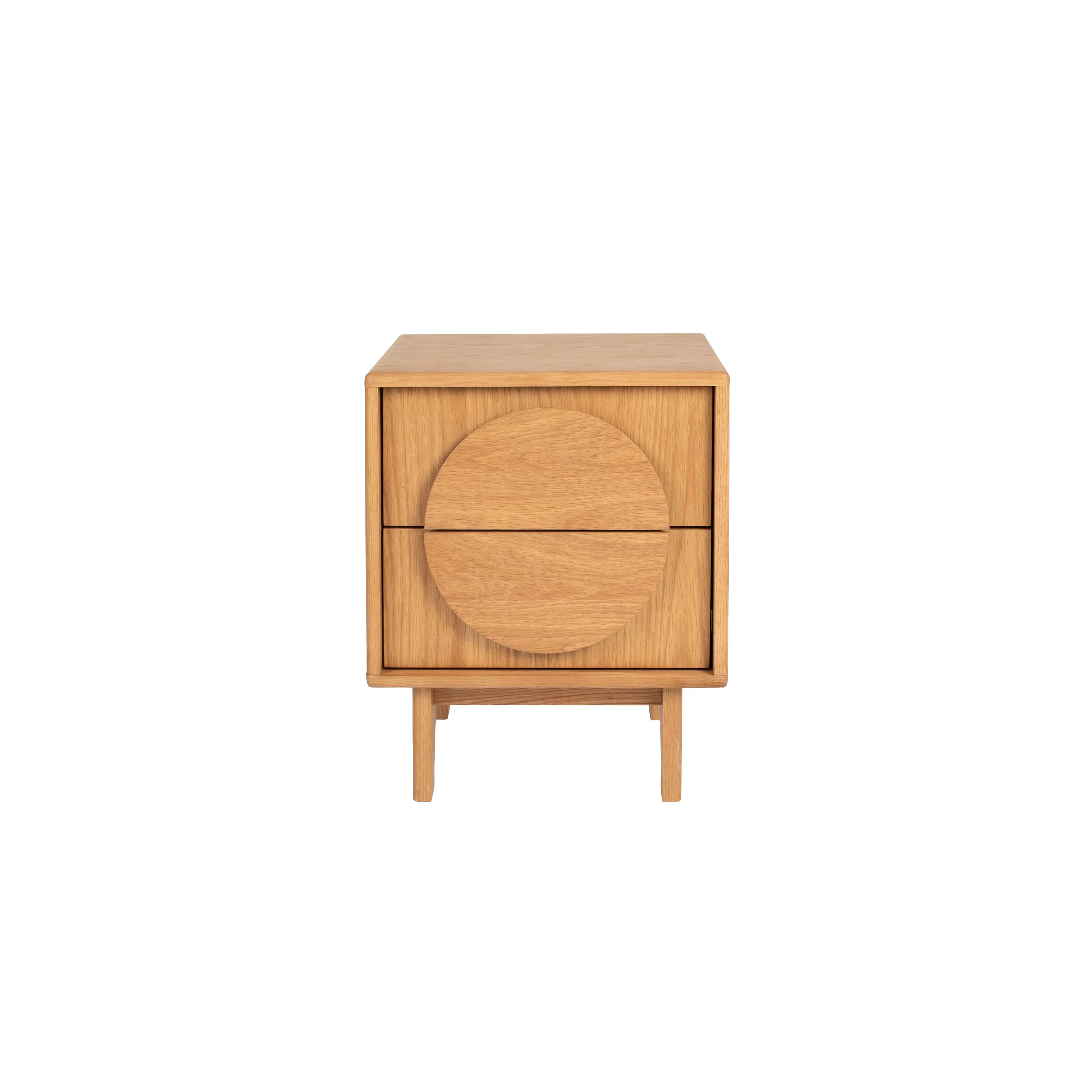 Groove Side Table / Bedstand Natural Oak | Zuiver