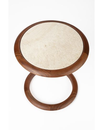 Doppio side table Front Side