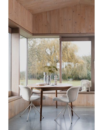 Twist table round Front