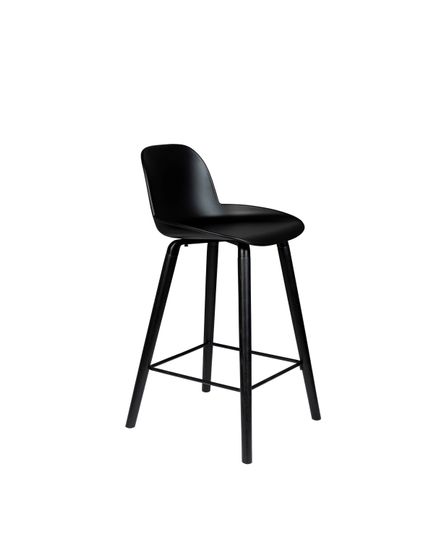 Albert Kuip Counter & Barstool all black Front Side