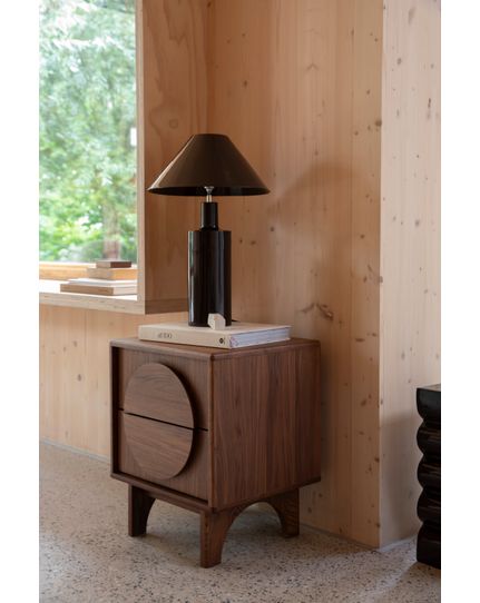 Groove side table Front