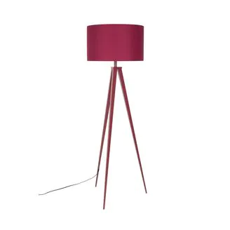 Floor Lamp Tripod Burgundy Red | Zuiver